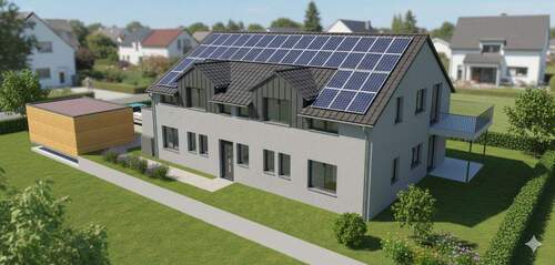 Visualisierung von Norden - KfW-40-QNG-NH-Neubau mit steuerlichem Hebel in Göttingen - 4?ETWs in ruhiger Lage (2.?Reihe)