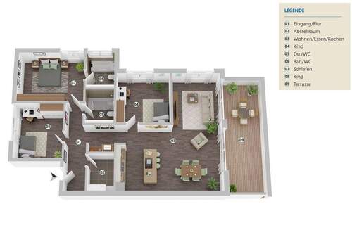 Wohnung4 - Etagenwohnung mit 129,00 m&sup2; in Waldshut-Tiengen zum Kaufen