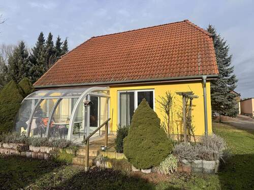 Hausansicht B.2 - Gepflegtes Einfamilienhaus in ruhiger dörflicher Lage - ca. 15 Km vor den Toren der Stadt Döbeln