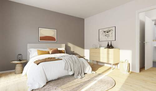 Helles und komfortables Schlafzimmer - Etagenwohnung mit 99,80 m&sup2; in Wildau zum Kaufen