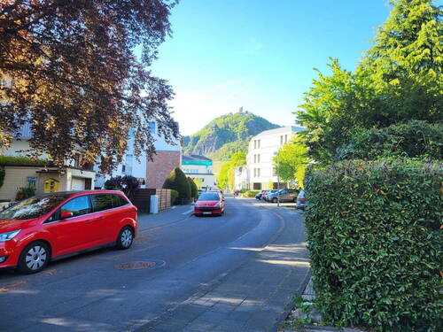 Blick in Straße vom Grundstück - 