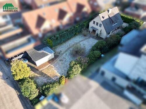 Luftaufnahme - Grundstück mit Altbestand in Harsefeld - Neubebauung oder Sanierung möglich