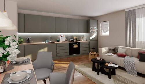 Alles an einem Ort, hier wird gekocht, geredet und - 3 Zimmer Etagenwohnung in Wildau