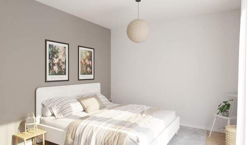 Ein gemütliches Schlafzimmer - Etagenwohnung mit 66,40 m&sup2; in Düsseldorf zum Kaufen