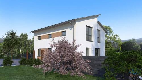 Ansicht Garten - Einfamilienhaus mit 161,50 m&sup2; in Heigenbrücken zum Kaufen