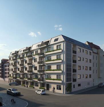 Strassenansicht.jpg - 2 Zimmer Etagenwohnung in Nürnberg