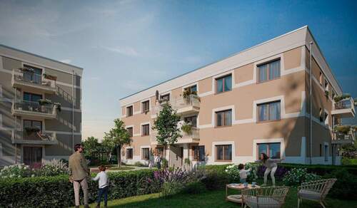 Moderne Eigentumswohnungen mit Balkon - Moderne und neugebaute Wohnung mit zwei Bädern, Aufzug und Keller