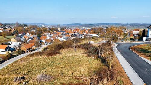 Ansicht Richtung Ortskern - Grundstück zum Kaufen in Fronhausen
