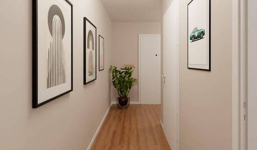 Im Flur empfangen Sie Ihre Gäste - 3 Zimmer Etagenwohnung zum Kaufen in Hasloh