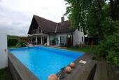Aussenpool - ***Freistehendes Einfamilienhaus mit Außenpool und Kamin***