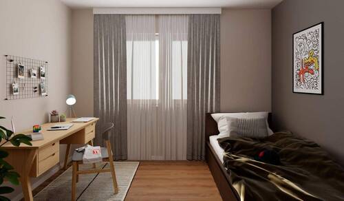 Ein Ort zum Lernen und Entspannen mit Blick ins Gr - 