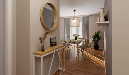 Der Flur verbindet und begrüßt mit einem wohnliche - 