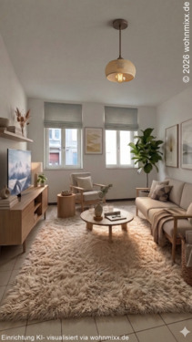 Wohnen (Einrichtung KI-visualisiert!) - 2 Zimmer Etagenwohnung zur Miete in Chemnitz
