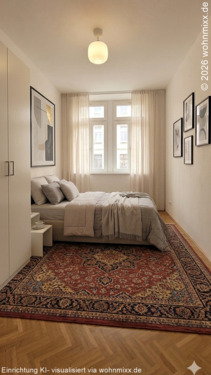 Schlafen (Einrichtung KI-visualisiert!) - 2 Zimmer Etagenwohnung in Chemnitz