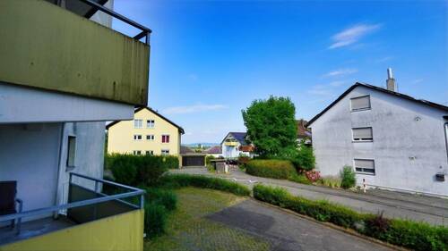 Blick vom Hochparterre-Balkon - 