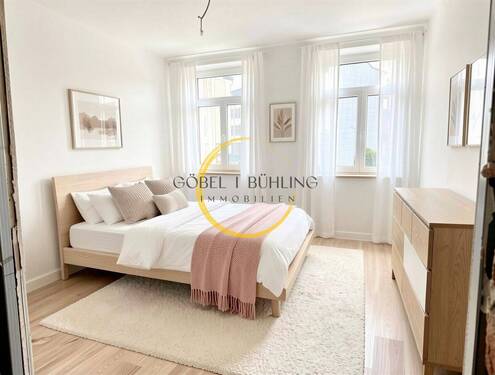 Wohnungen Links: Schlafzimmer - VISUALISIERUNG - 