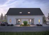Hausansicht - Ein Haus fürs echte Leben: Flexibles Doppelhaus mit Stil