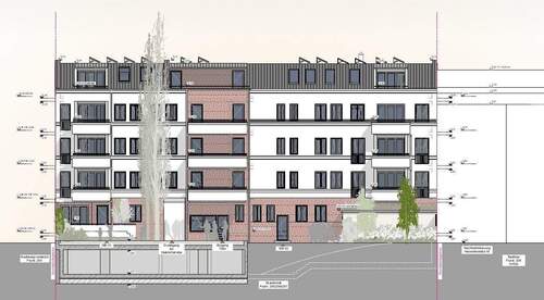 Ansicht Hof Vorderhaus - Grundstück in Leipzig