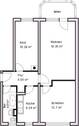Grundriss - 3 Zimmer Etagenwohnung zur Miete in Magdeburg