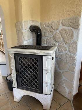 Kaminofen im Wohnzimmer - 