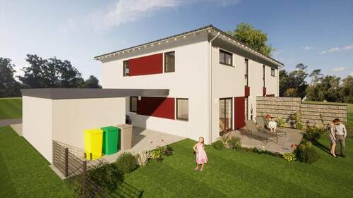 Visualisierung 2 - Doppelhaushälfte mit 142,30 m&sup2; in Rödental zum Kaufen