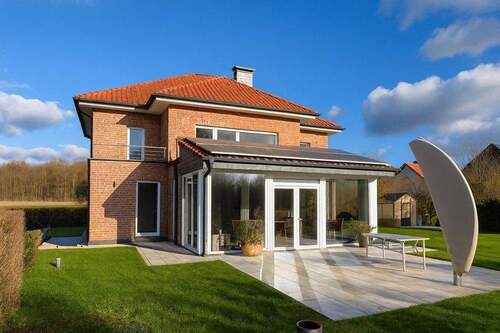 Ansicht_Terrasse - 6 Zimmer Mehrfamilienhaus, Wohnhaus zum Kaufen in Münster / Gievenbeck