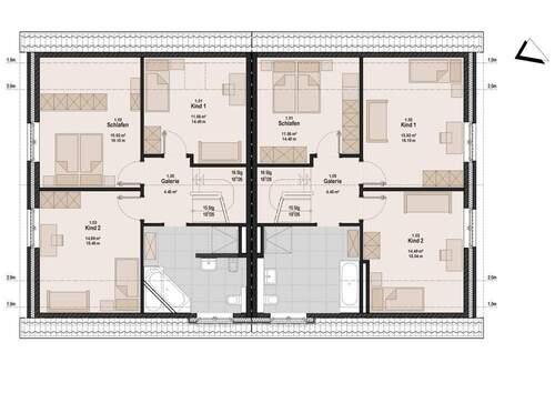 VE 02 Dachgeschoss - Doppelhaushälfte mit 144,00 m&sup2; in Ammersbek / Hoisbüttel zum Kaufen