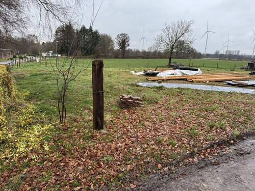 Blick auf das Grundstück - Grundstück in Steenfeld
