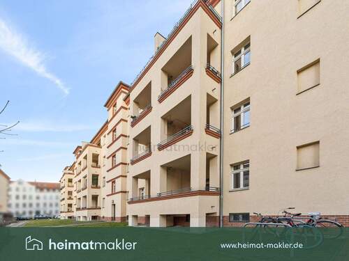 Außenansicht Innenhof - Etagenwohnung mit 67,20 m&sup2; in Leipzig zum Kaufen