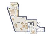 Grundriss - 2 Zimmer Etagenwohnung zum Kaufen in Osnabrück