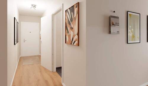 Eingangsbereich - 2 Zimmer Etagenwohnung in Düsseldorf