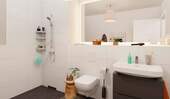 Badezimmer - Etagenwohnung mit 58,80 m&sup2; in Hoppegarten zum Kaufen