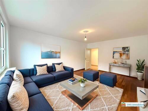 Wohnzimmer ( virtual staging) - Stilvoll wohnen mitten in Köln-Mülheim - einziehen und wohlfühlen