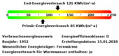 Energieverbrauchswerte - 3 Zimmer Etagenwohnung zur Miete in Bielefeld