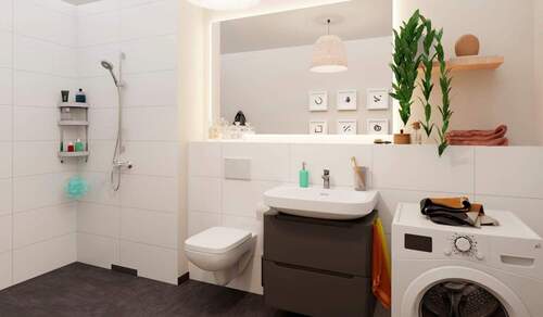 Badezimmer - 2 Zimmer Etagenwohnung in Düsseldorf