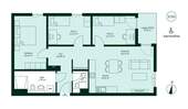Grundriss der Eigentumswohnung WE183. - 
