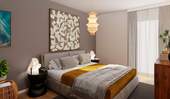 Erholen Sie sich in Ihrem komfortablen Schlafzimmer - Zuhause mit Komfort - barrierefreie 4-Zimmer-Wohnung mit Loggia und Aufzug