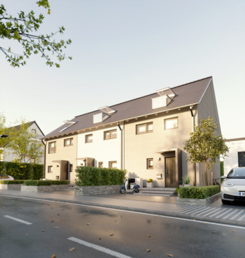 Reihenmittelhaus-Mainz 128 Strassenansicht - Schönes Reihenmittelhaus mit 6 Zimmer und das Grundstück ist auch dabei!