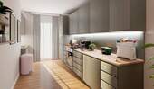 Küche - Etagenwohnung mit 66,40 m² in Düsseldorf zum Kaufen