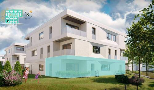 Gartenansicht Eigentumswohnung 172 - 