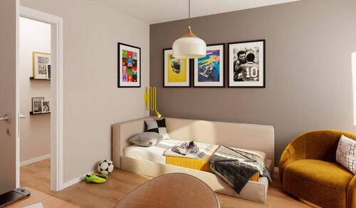 Großzügiges Schlafzimmer - Etagenwohnung mit 110,80 m&sup2; in Berlin zum Kaufen