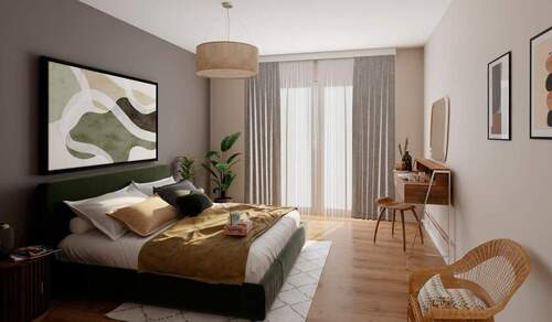 Erholen Sie sich in Ihrem komfortablen Schlafzimmer - 4 Zimmer Etagenwohnung in Düsseldorf