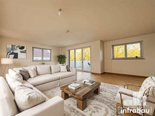 So könnte Ihr Wohnzimmer aussehen - Aufgepasst Preissenkung! 4-ZKB Neubauwohnung! Leitershofen