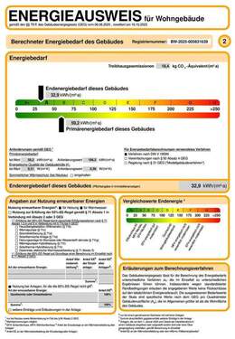 Energieausweis - 5 Zimmer Bungalow zum Kaufen in Buchen