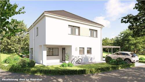 Ansicht 1 - Modernes Einfamilienhaus als Ausbauhaus inklusive Grundstück zu verkaufen