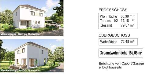 Gesamtfläche - Einfamilienhaus mit 152,10 m&sup2; in Welschbillig zum Kaufen