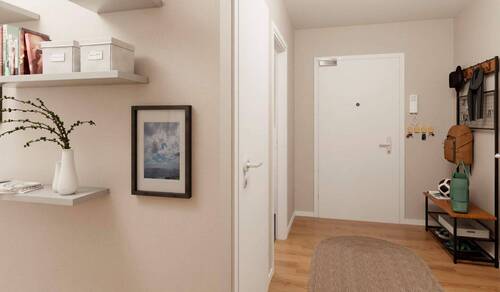 Flur mit Garderobe - 3 Zimmer Etagenwohnung in Berlin