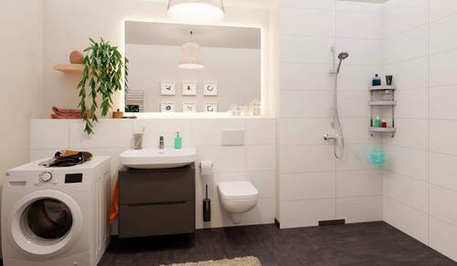 Badezimmer - 2 Zimmer Etagenwohnung zum Kaufen in Düsseldorf