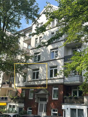 Hausansicht - 2 Zimmer Etagenwohnung zum Kaufen in Hamburg