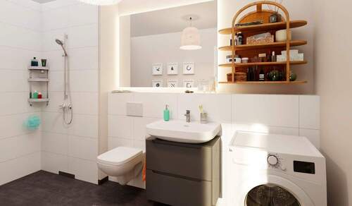 Badezimmer - 2 Zimmer Etagenwohnung in Düsseldorf